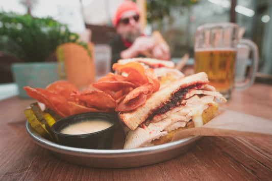 Thankful for this Thanksgiving Sando from Raglan Public House in Ocean Beach, CA