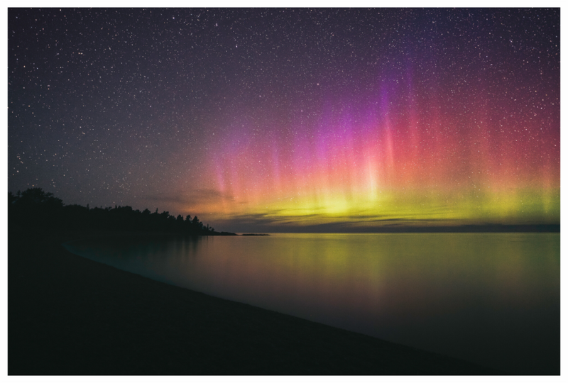 Main image Aurora over Lake Superior